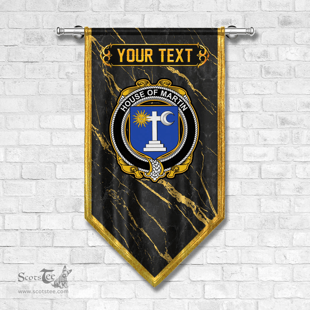 ScotsTee Shop Irish House of MARTIN Coat of Arms Irish Family Crest Irish Gonfalon