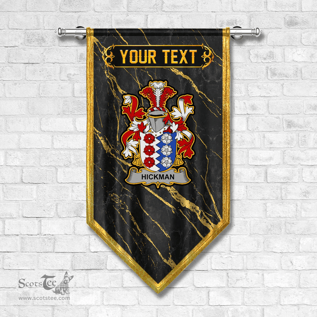 ScotsTee Shop Irish Hickman Coat of Arms Irish Family Crest Irish Gonfalon