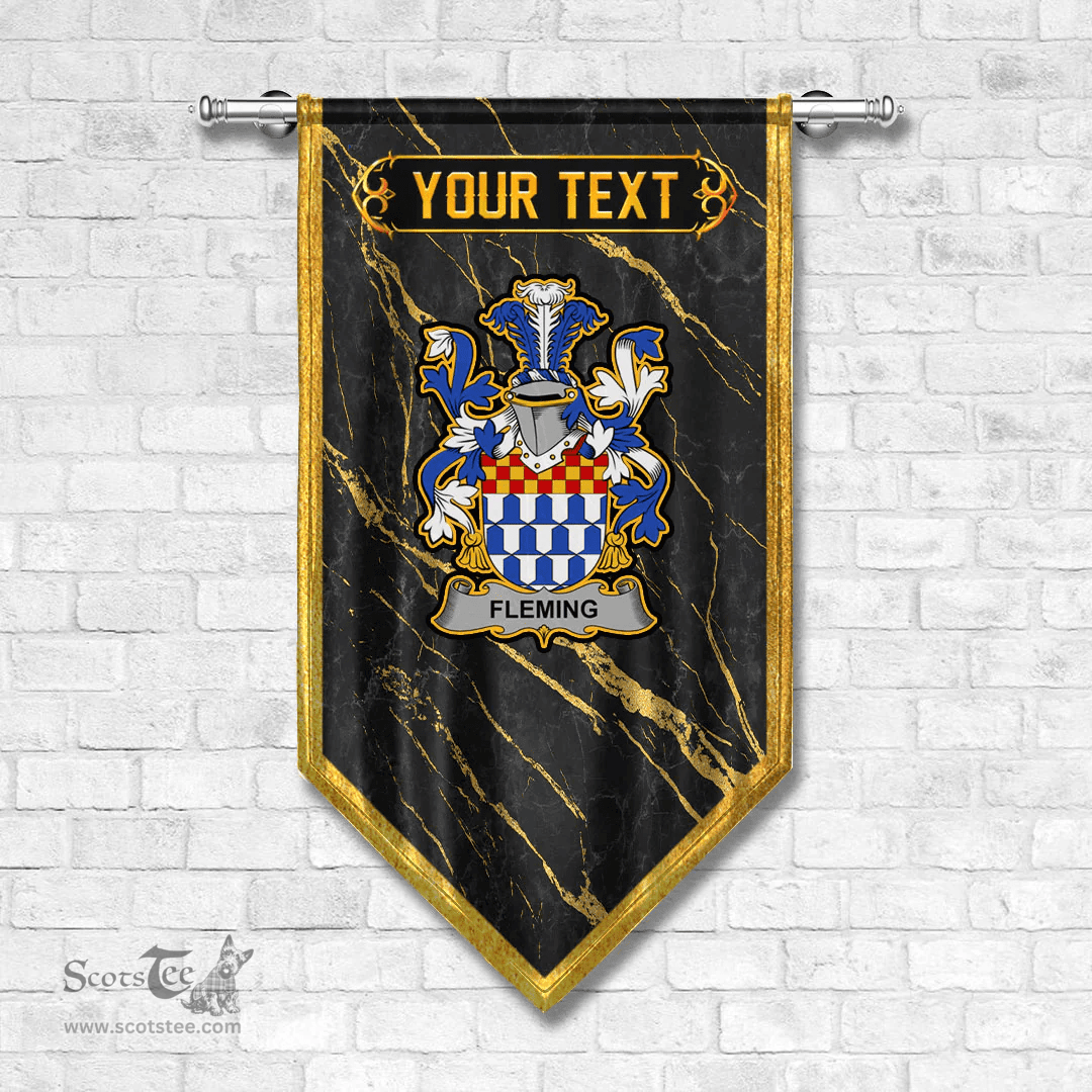 ScotsTee Shop Irish Fleming Coat of Arms Irish Family Crest Irish Gonfalon