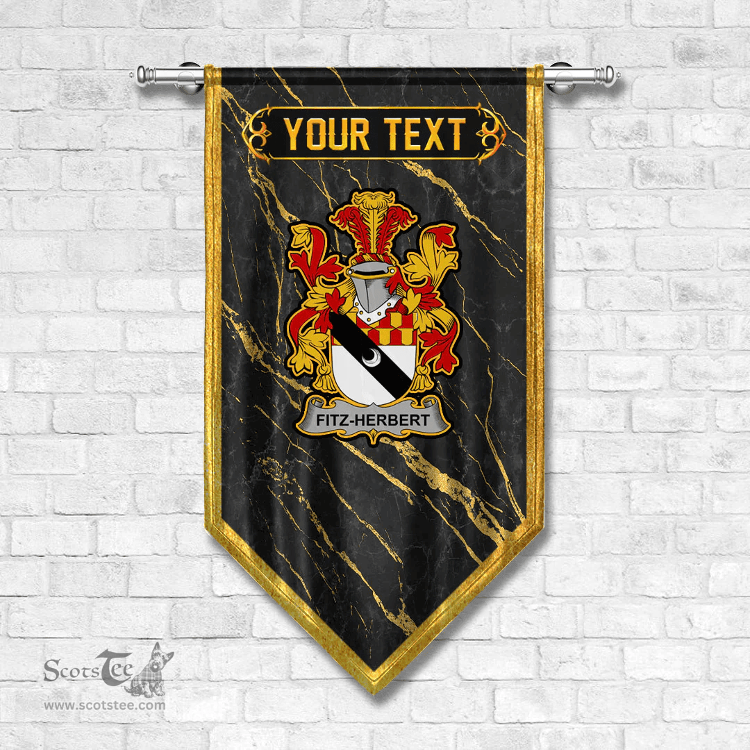 ScotsTee Shop Irish Fitz Herbert Coat of Arms Irish Family Crest Irish Gonfalon