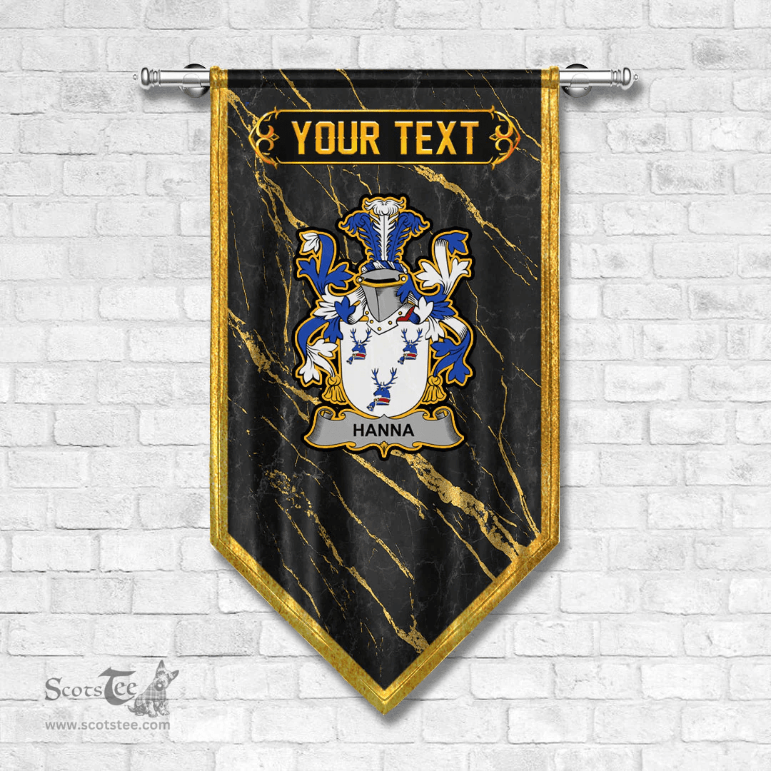 ScotsTee Shop Irish Hanna or O Hanna Coat of Arms Irish Family Crest Irish Gonfalon