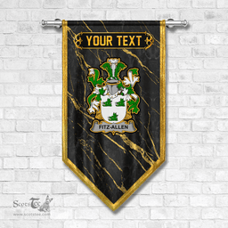 ScotsTee Shop Irish Fitz Allen Coat of Arms Irish Family Crest Irish Gonfalon