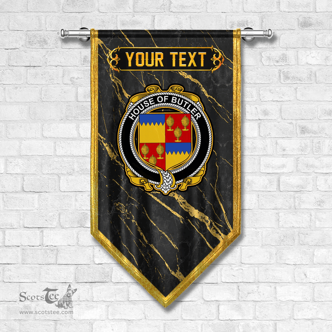 ScotsTee Shop Irish House of BUTLER Coat of Arms Irish Family Crest Irish Gonfalon