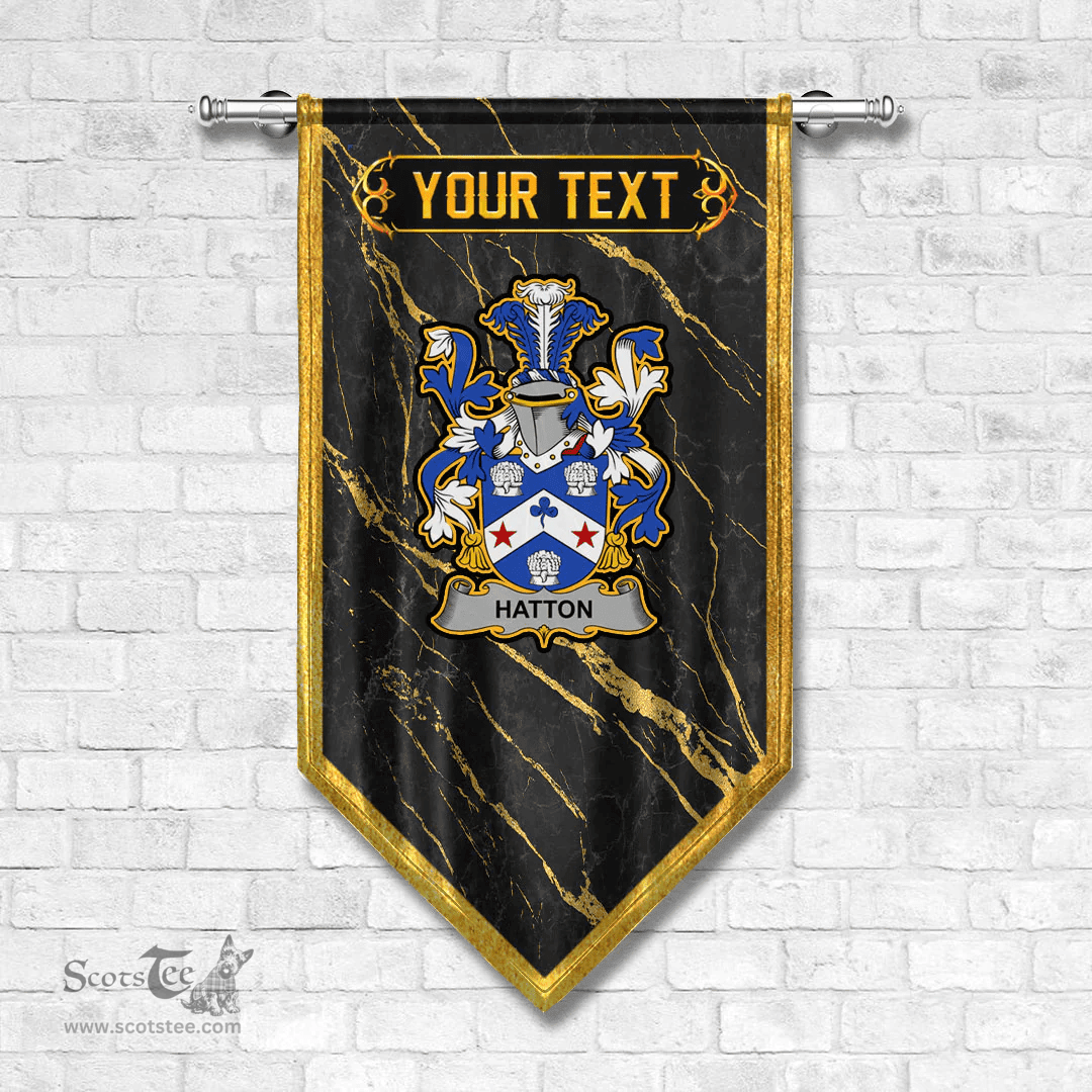 ScotsTee Shop Irish Hatton or McIlhatton Coat of Arms Irish Family Crest Irish Gonfalon