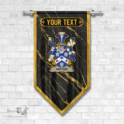 ScotsTee Shop Irish Hatton or McIlhatton Coat of Arms Irish Family Crest Irish Gonfalon