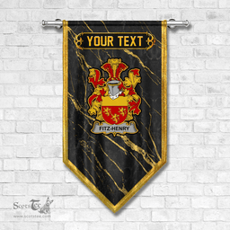 ScotsTee Shop Irish Fitz Henry Coat of Arms Irish Family Crest Irish Gonfalon