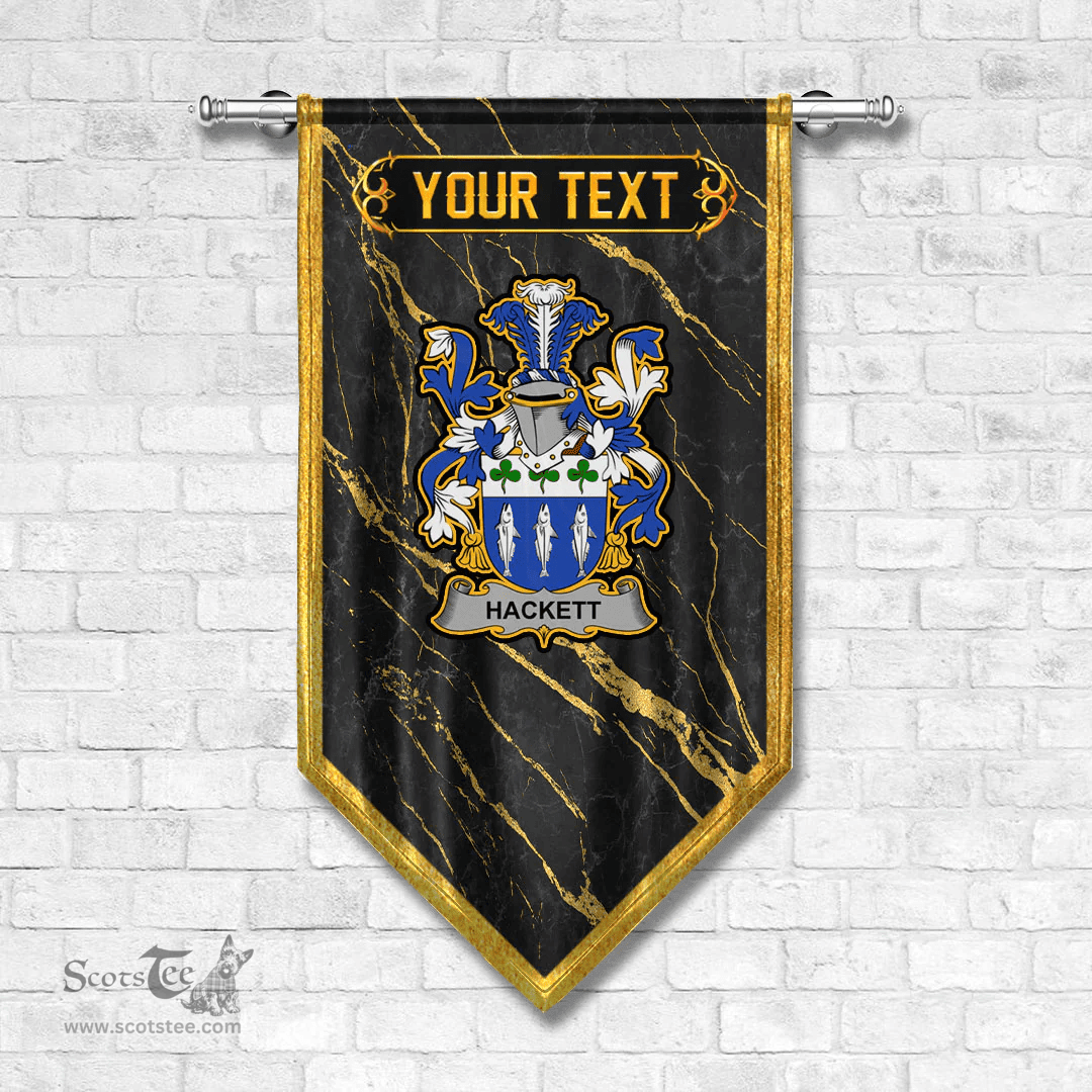 ScotsTee Shop Irish Hackett Coat of Arms Irish Family Crest Irish Gonfalon