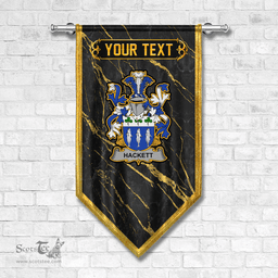 ScotsTee Shop Irish Hackett Coat of Arms Irish Family Crest Irish Gonfalon
