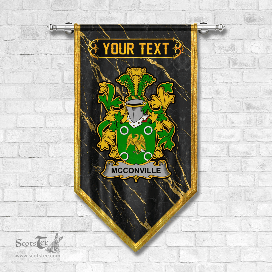 ScotsTee Shop Irish McConville Coat of Arms Irish Family Crest Irish Gonfalon