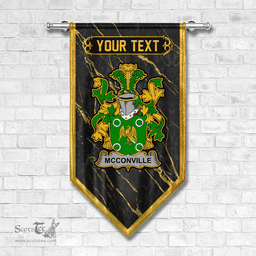 ScotsTee Shop Irish McConville Coat of Arms Irish Family Crest Irish Gonfalon