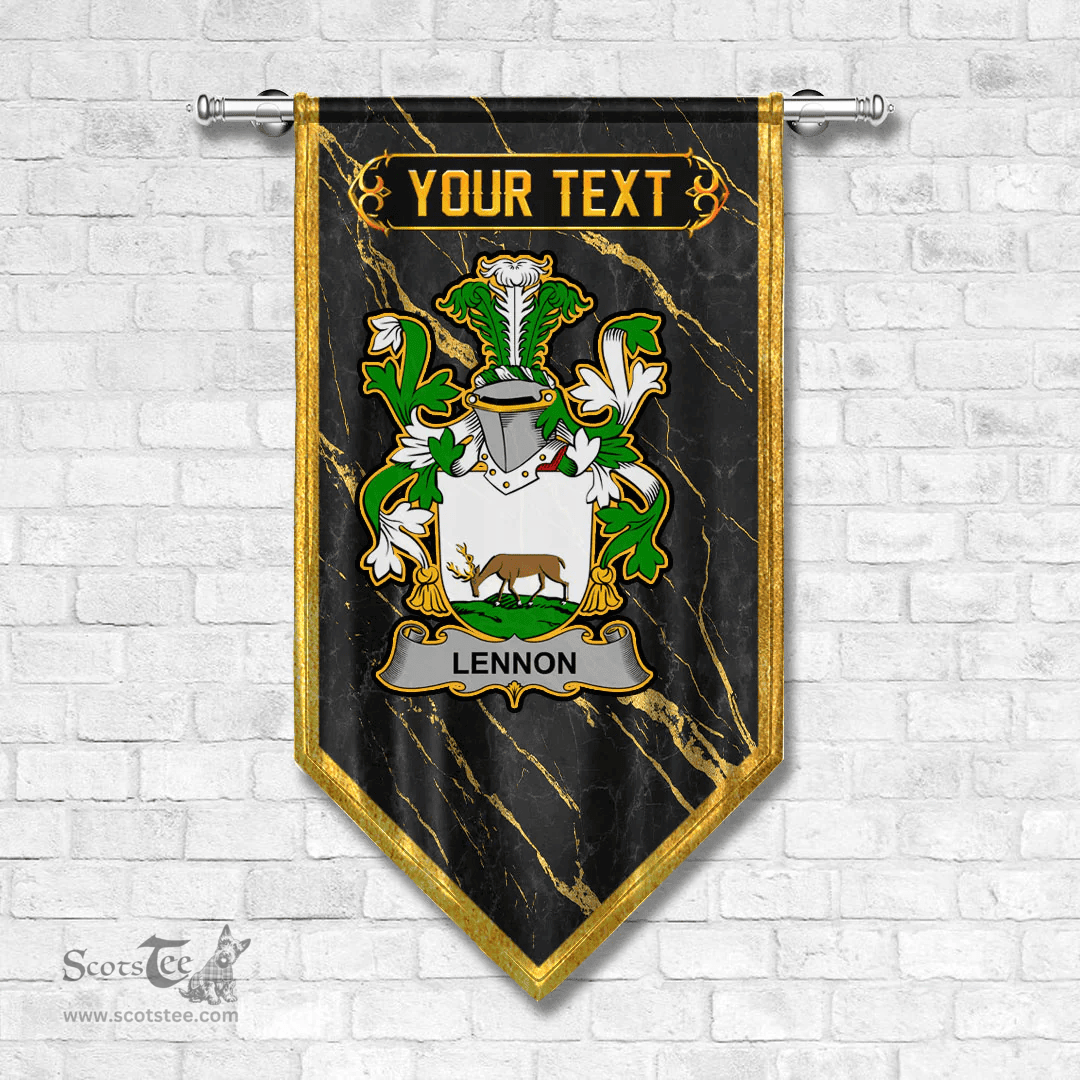 ScotsTee Shop Irish Lennon or O Lennon Coat of Arms Irish Family Crest Irish Gonfalon