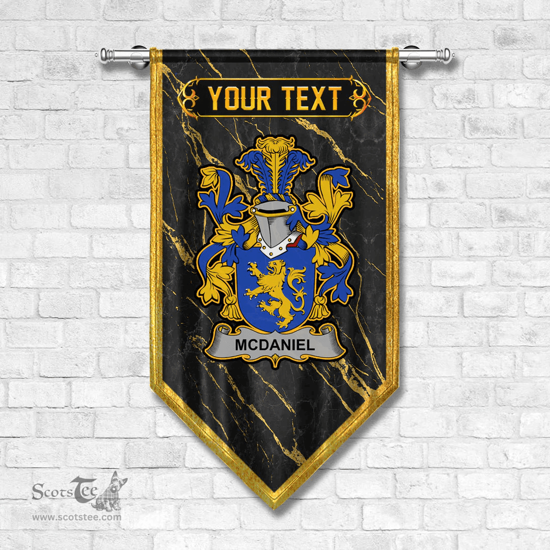 ScotsTee Shop Irish McDaniel or Daniel Coat of Arms Irish Family Crest Irish Gonfalon