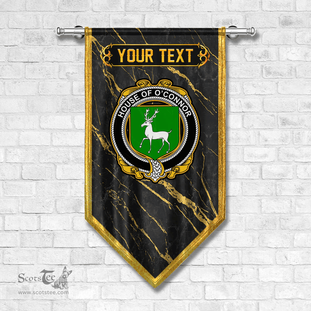 ScotsTee Shop Irish House of O CONNOR Corcomroe Coat of Arms Irish Family Crest Irish Gonfalon