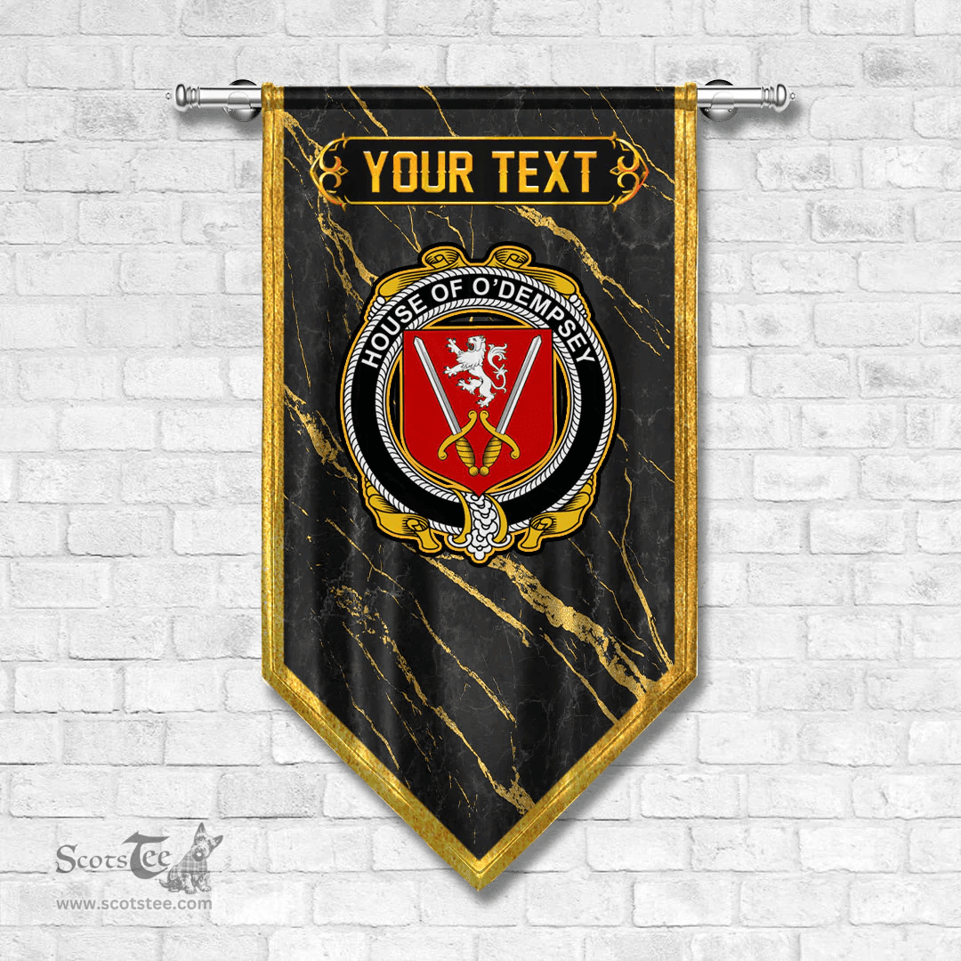 ScotsTee Shop Irish House of O DEMPSEY Coat of Arms Irish Family Crest Irish Gonfalon