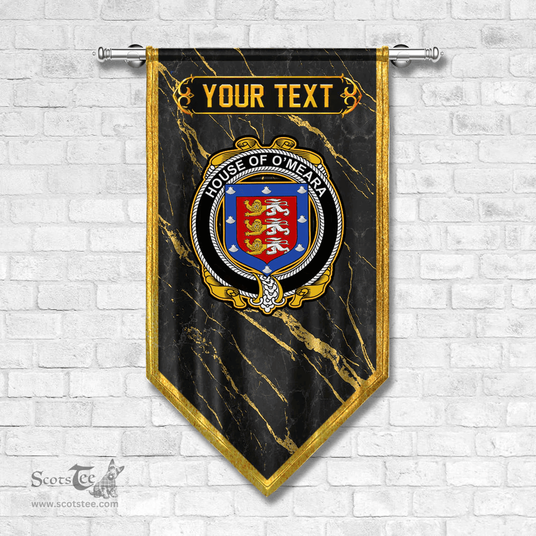 ScotsTee Shop Irish House of O MEARA Coat of Arms Irish Family Crest Irish Gonfalon