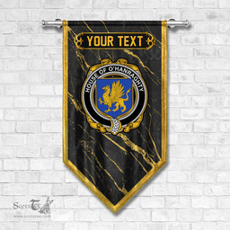 ScotsTee Shop Irish House of O HANRAGHTY Coat of Arms Irish Family Crest Irish Gonfalon