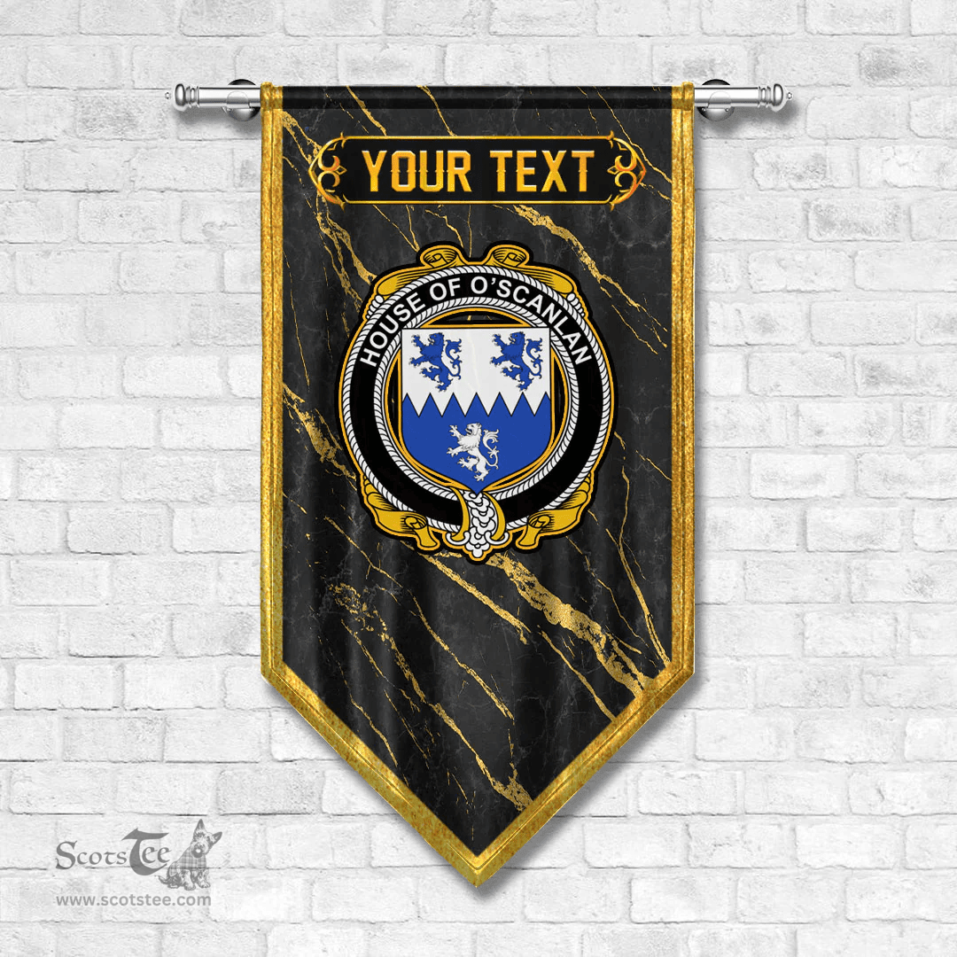 ScotsTee Shop Irish House of O SCANLAN Munster Coat of Arms Irish Family Crest Irish Gonfalon