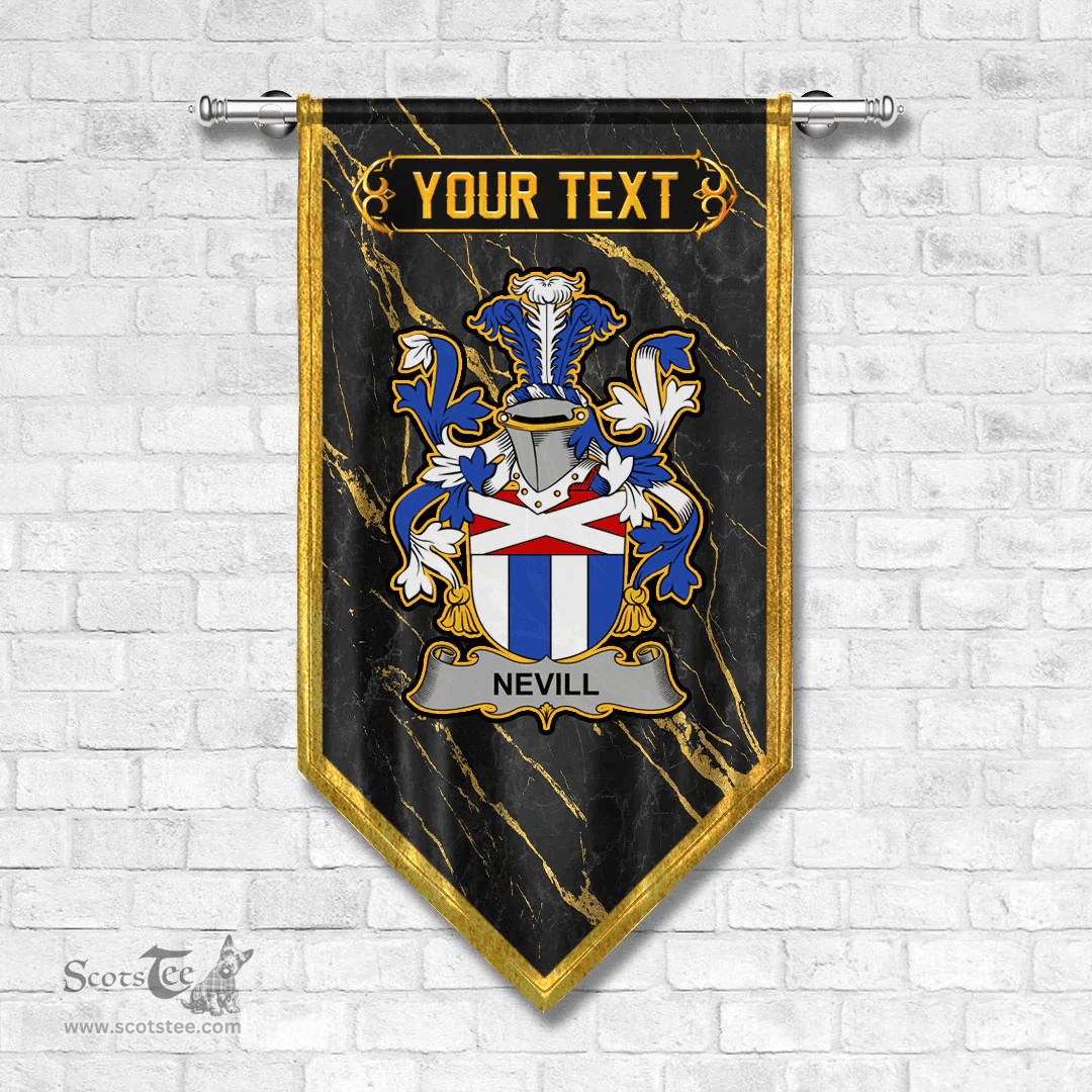 ScotsTee Shop Irish Nevill or Neville Coat of Arms Irish Family Crest Irish Gonfalon