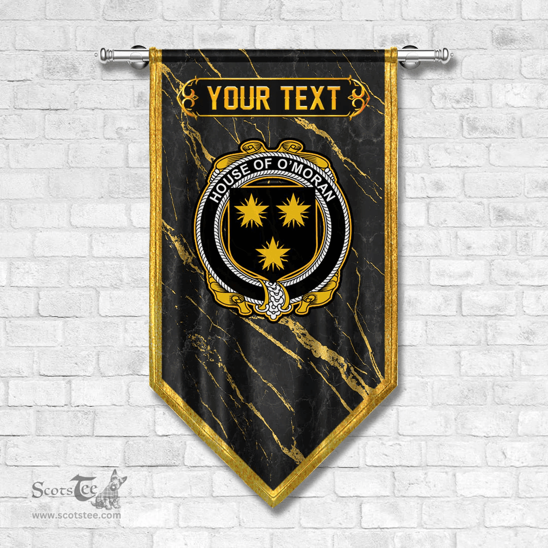 ScotsTee Shop Irish House of O MORAN Coat of Arms Irish Family Crest Irish Gonfalon