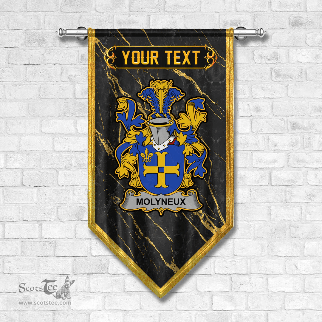 ScotsTee Shop Irish Molyneux Coat of Arms Irish Family Crest Irish Gonfalon