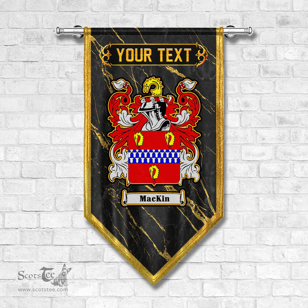 ScotsTee Shop Irish Mackin Coat of Arms Irish Family Crest Irish Gonfalon