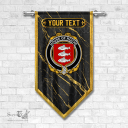 ScotsTee Shop Irish House of ROCHE Coat of Arms Irish Family Crest Irish Gonfalon