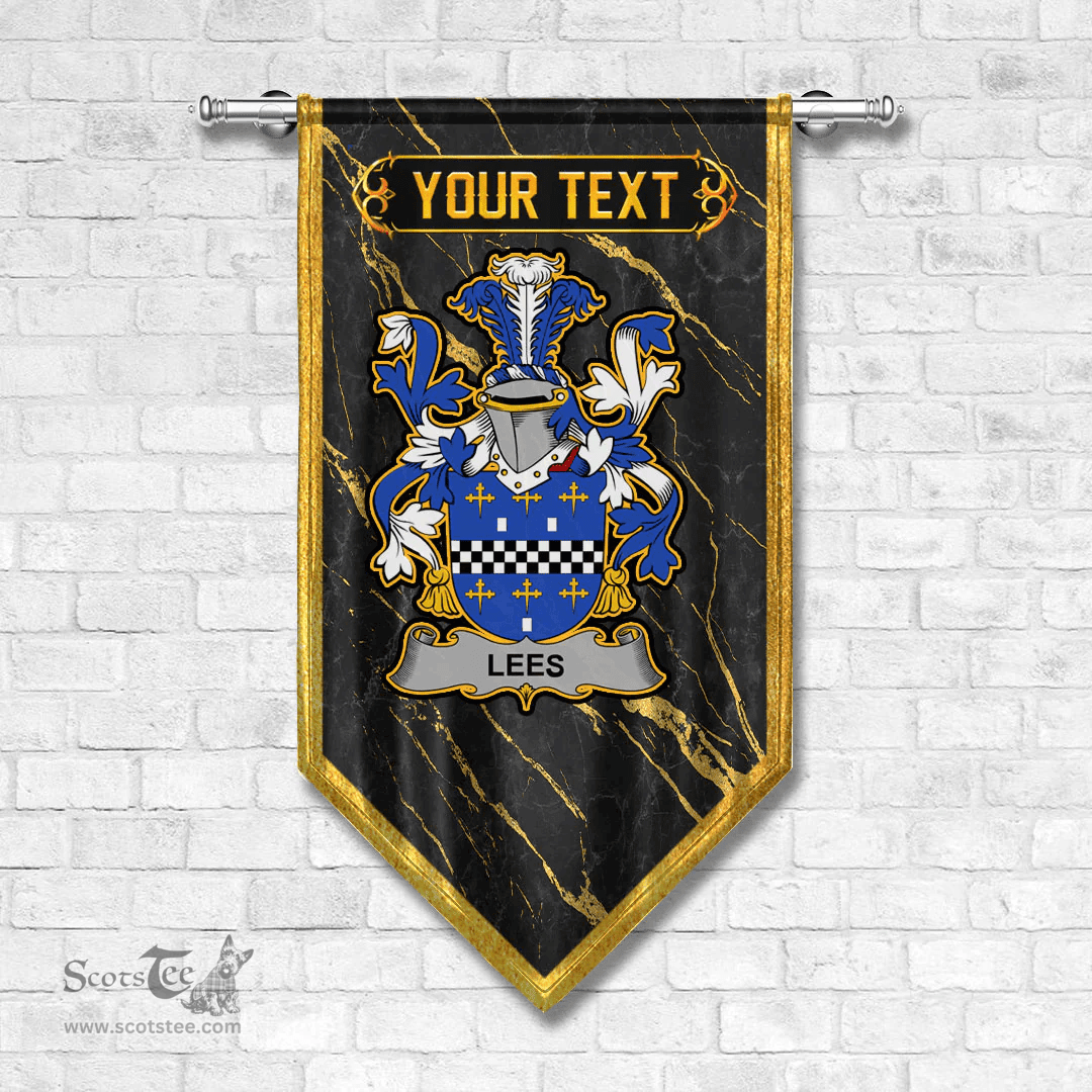 ScotsTee Shop Irish Lees or McAleese Coat of Arms Irish Family Crest Irish Gonfalon