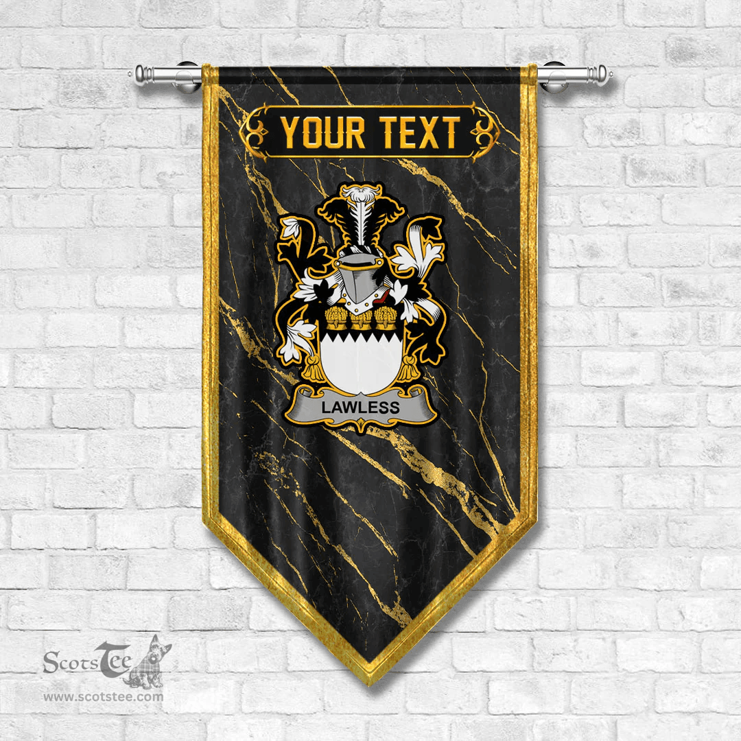 ScotsTee Shop Irish Lawless Coat of Arms Irish Family Crest Irish Gonfalon