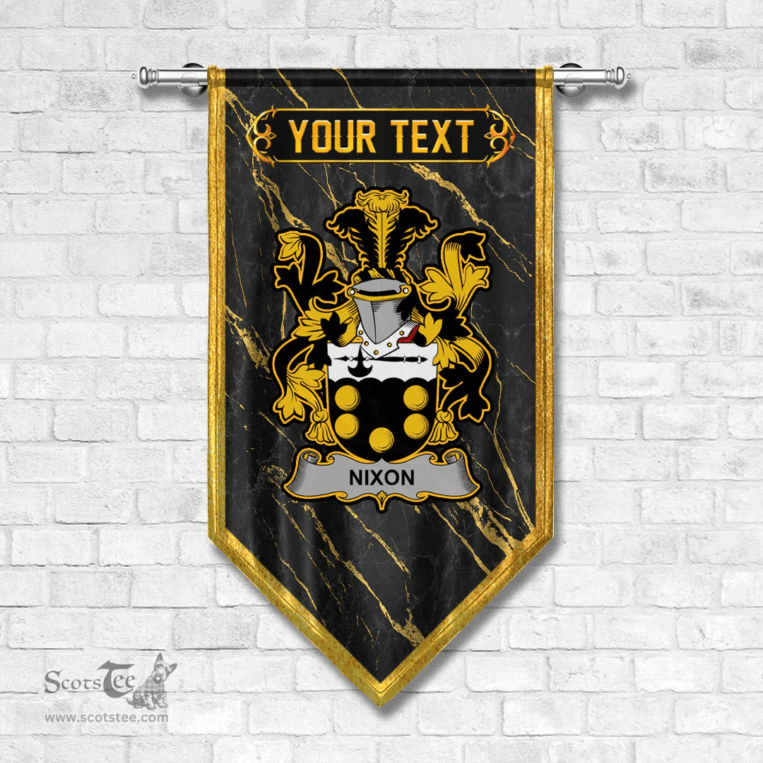 ScotsTee Shop Irish Nixon Coat of Arms Irish Family Crest Irish Gonfalon