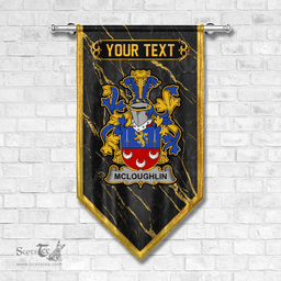 ScotsTee Shop Irish McLoughlin or Loughlin Coat of Arms Irish Family Crest Irish Gonfalon