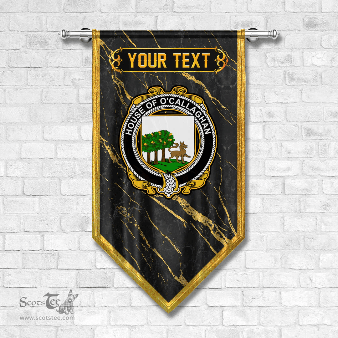 ScotsTee Shop Irish House of O CALLAGHAN Coat of Arms Irish Family Crest Irish Gonfalon