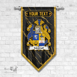 ScotsTee Shop Irish McGrail Coat of Arms Irish Family Crest Irish Gonfalon
