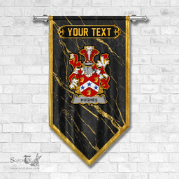 ScotsTee Shop Irish Hughes Coat of Arms Irish Family Crest Irish Gonfalon