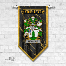 ScotsTee Shop Irish McAlpine or MacAlpin Coat of Arms Irish Family Crest Irish Gonfalon