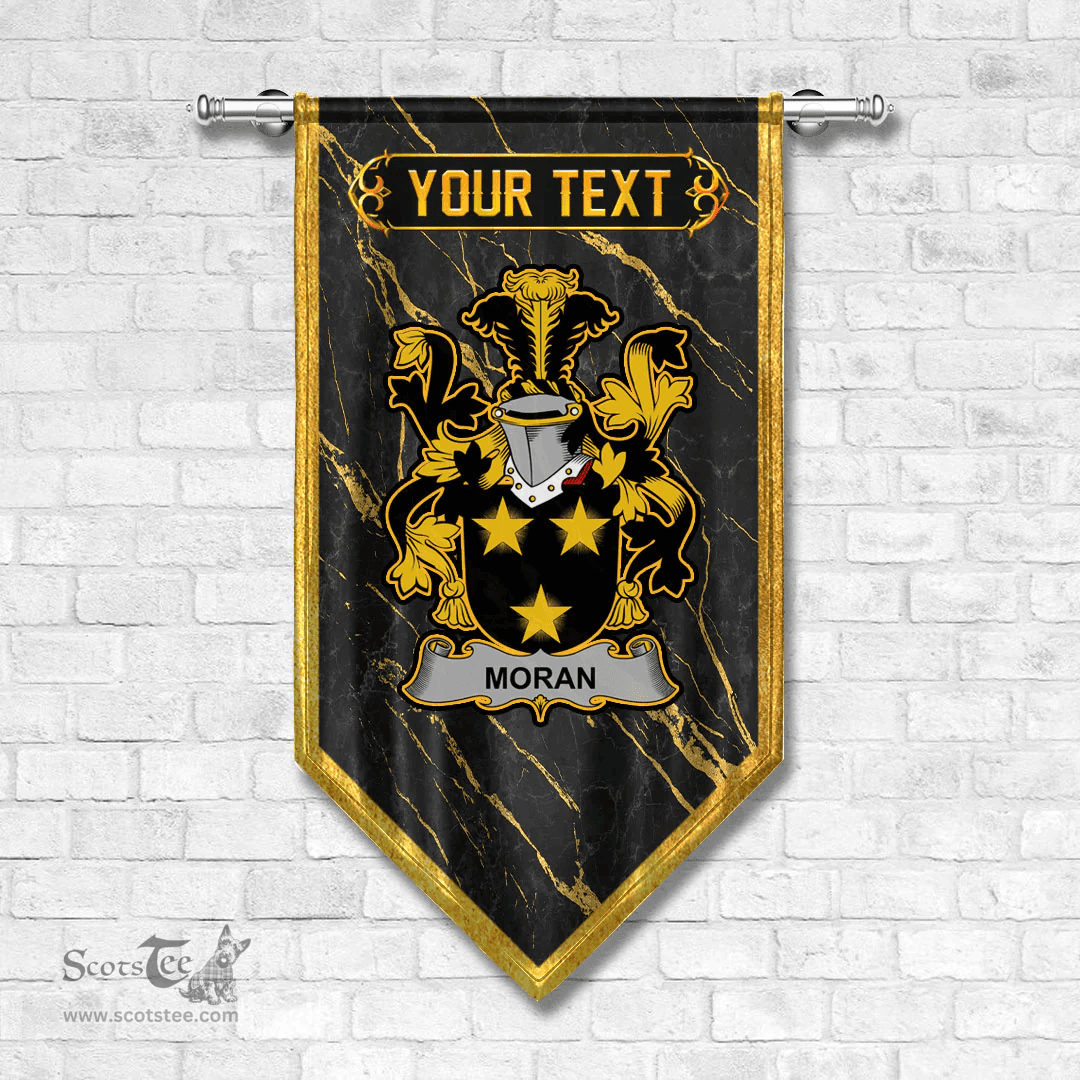 ScotsTee Shop Irish Moran or O Moran Coat of Arms Irish Family Crest Irish Gonfalon