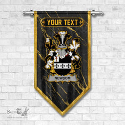 ScotsTee Shop Irish Newsom or Newsam Coat of Arms Irish Family Crest Irish Gonfalon