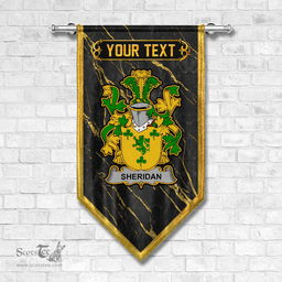 ScotsTee Shop Irish Sheridan Coat of Arms Irish Family Crest Irish Gonfalon
