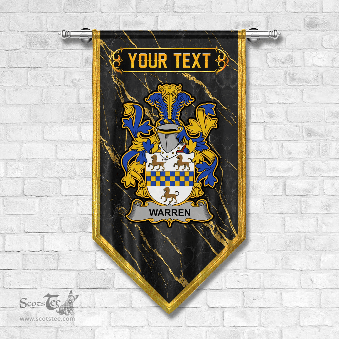 ScotsTee Shop Irish Warren Coat of Arms Irish Family Crest Irish Gonfalon