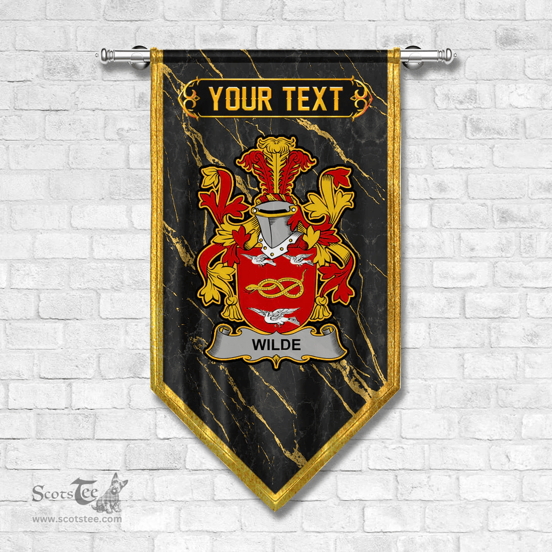 ScotsTee Shop Irish Wilde Coat of Arms Irish Family Crest Irish Gonfalon