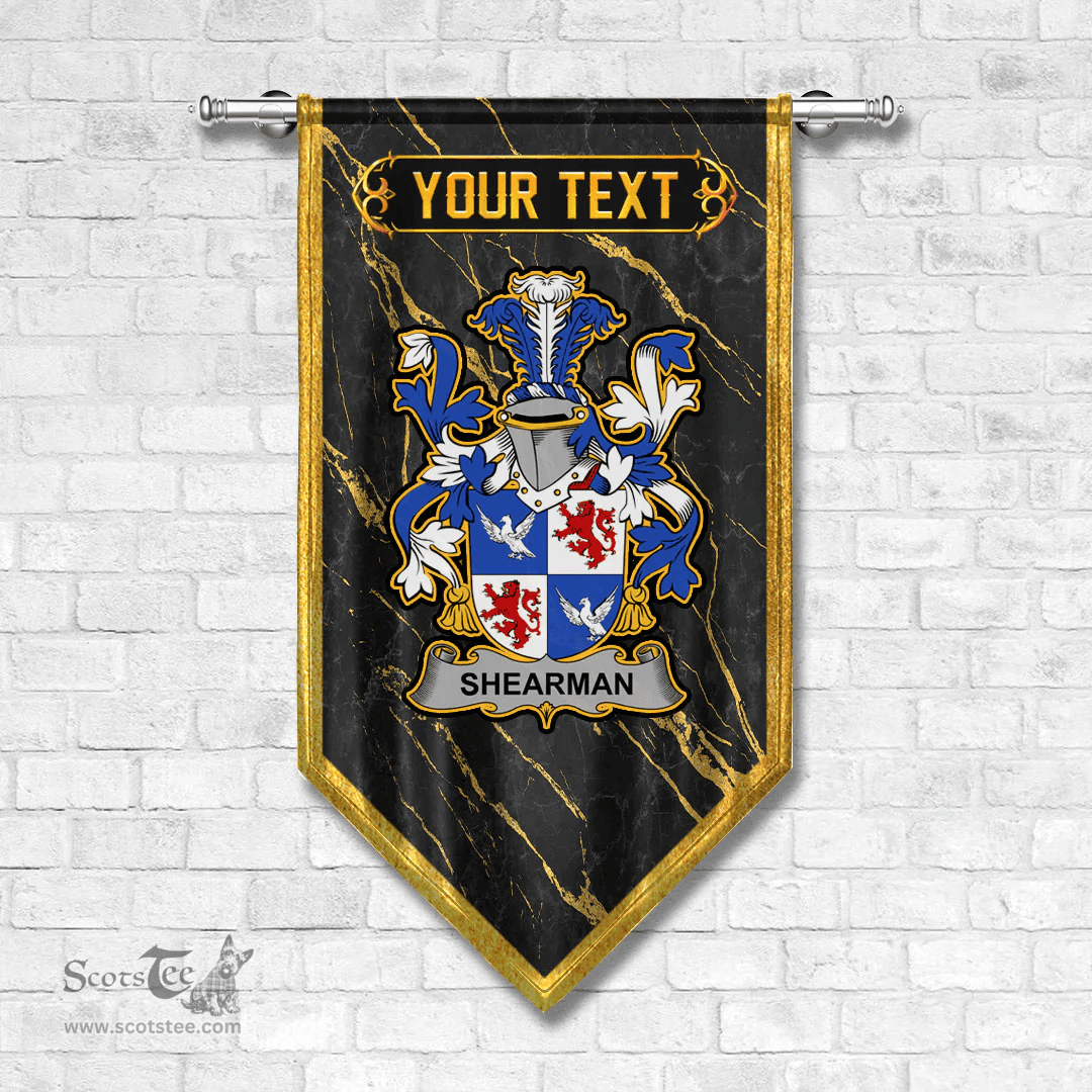 ScotsTee Shop Irish Shearman Coat of Arms Irish Family Crest Irish Gonfalon
