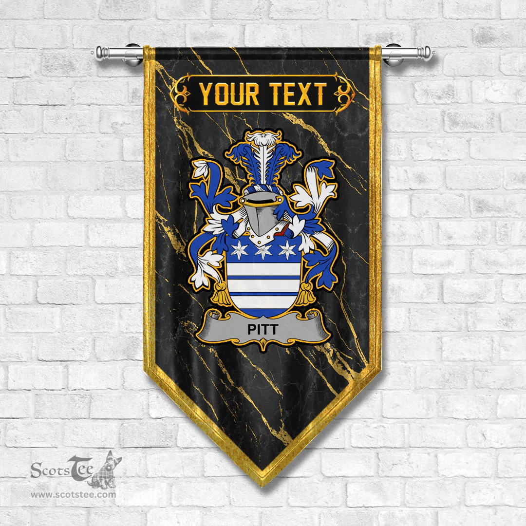 ScotsTee Shop Irish Pitt Coat of Arms Irish Family Crest Irish Gonfalon