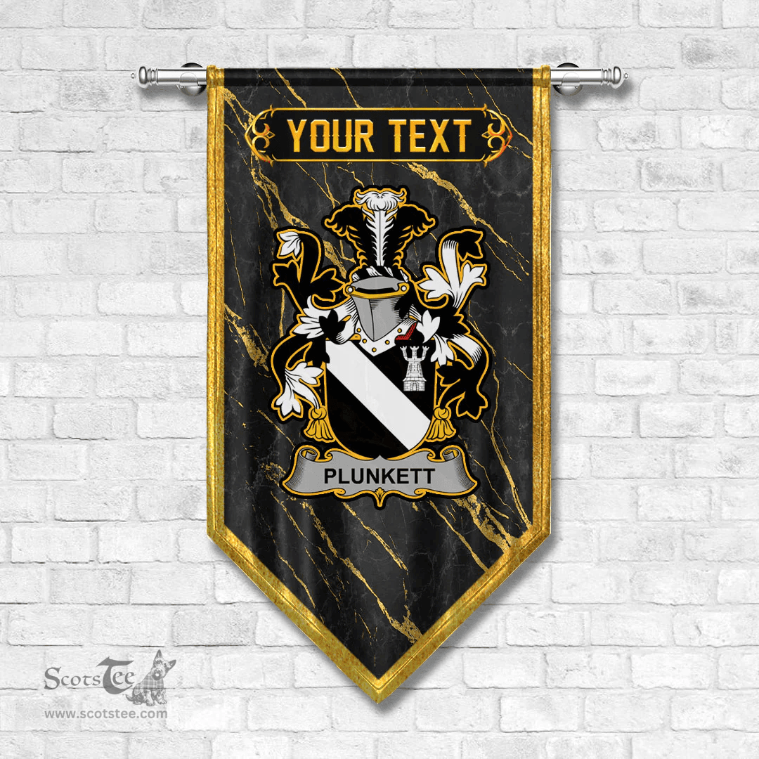 ScotsTee Shop Irish Plunkett Coat of Arms Irish Family Crest Irish Gonfalon