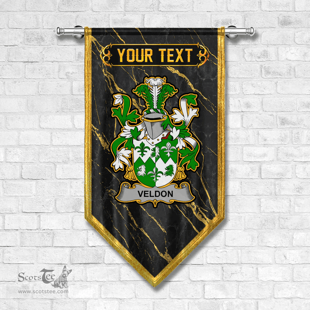 ScotsTee Shop Irish Veldon Coat of Arms Irish Family Crest Irish Gonfalon