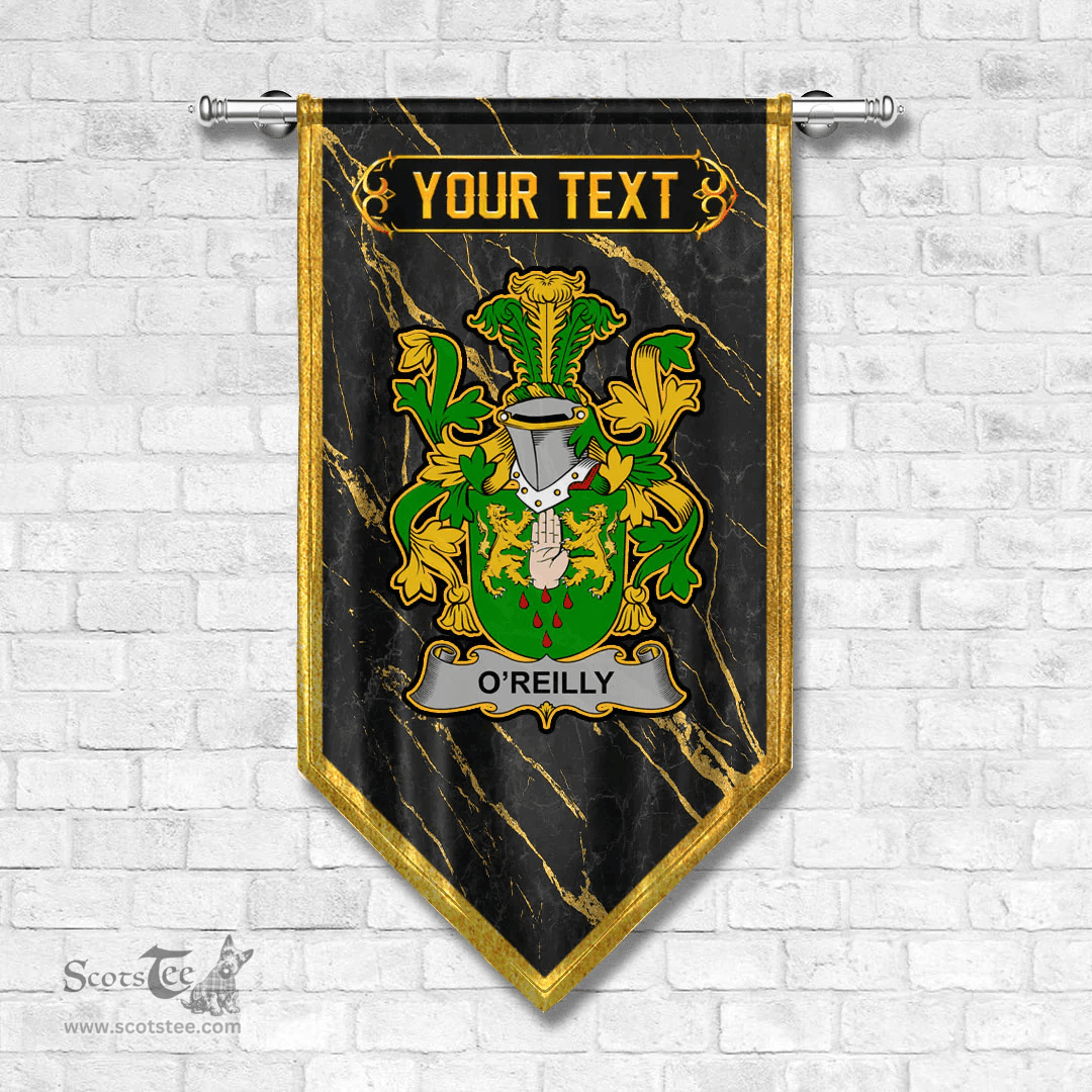 ScotsTee Shop Irish Reilly or O Reilly Coat of Arms Irish Family Crest Irish Gonfalon