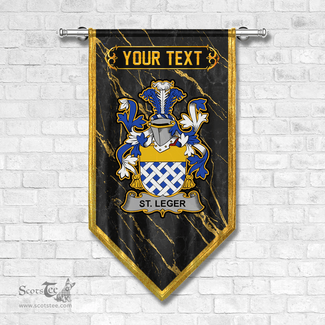 ScotsTee Shop Irish St.Leger Coat of Arms Irish Family Crest Irish Gonfalon