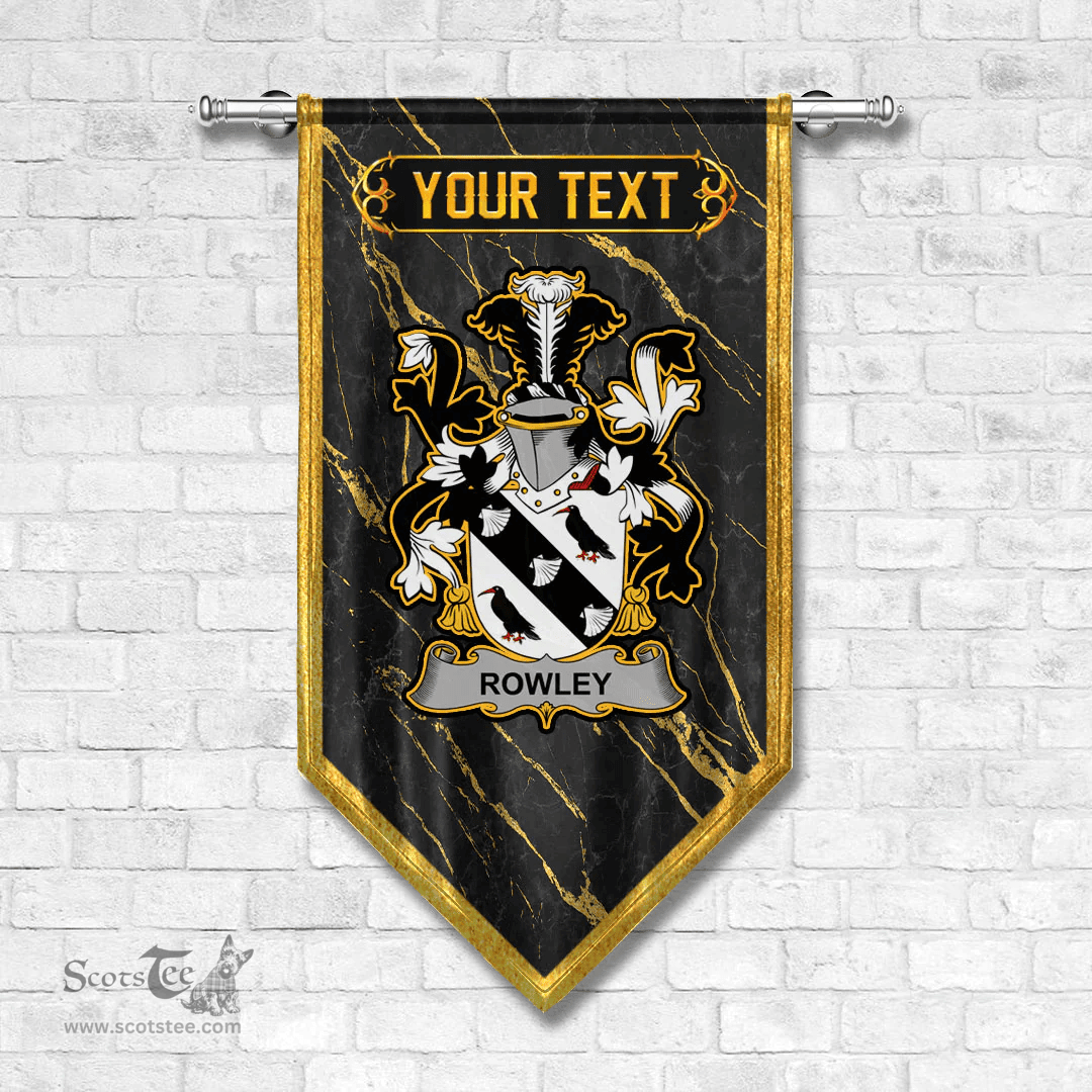 ScotsTee Shop Irish Rowley or O Rowley Coat of Arms Irish Family Crest Irish Gonfalon