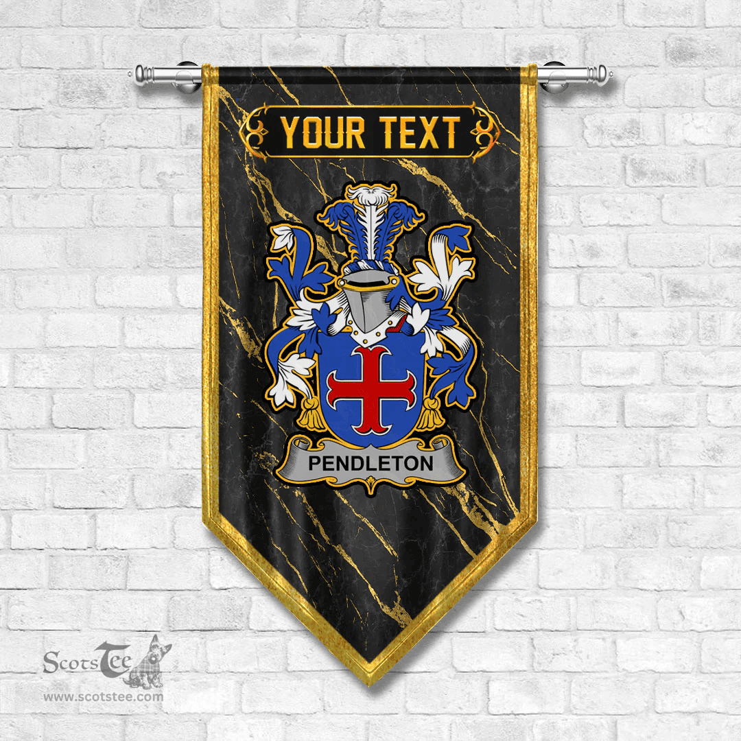 ScotsTee Shop Irish Pendleton Coat of Arms Irish Family Crest Irish Gonfalon