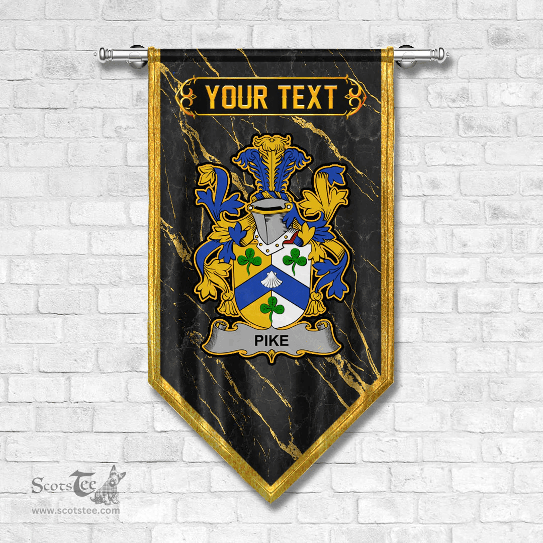 ScotsTee Shop Irish Pike Coat of Arms Irish Family Crest Irish Gonfalon
