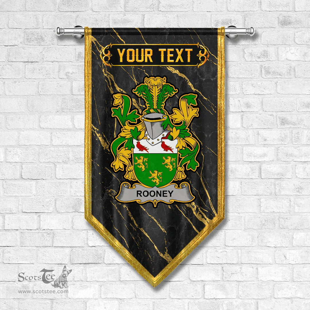 ScotsTee Shop Irish Rooney or O Rooney Coat of Arms Irish Family Crest Irish Gonfalon