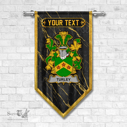 ScotsTee Shop Irish Turley Coat of Arms Irish Family Crest Irish Gonfalon